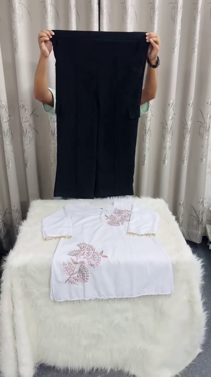 Soft Cotton Women’s Casual Kurti Top with Minimalist Design