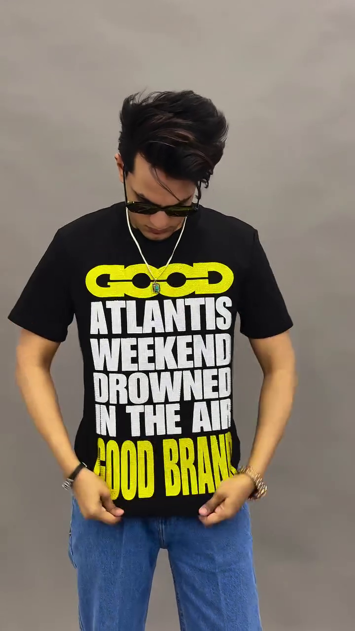 Streetwear Short Sleeve Men's Casual Printed T-Shirt