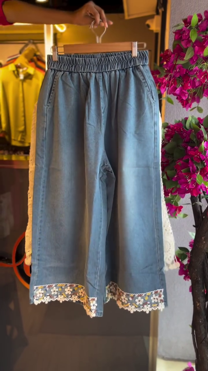 Denim Shorts Two-Piece Summer Outfit Set