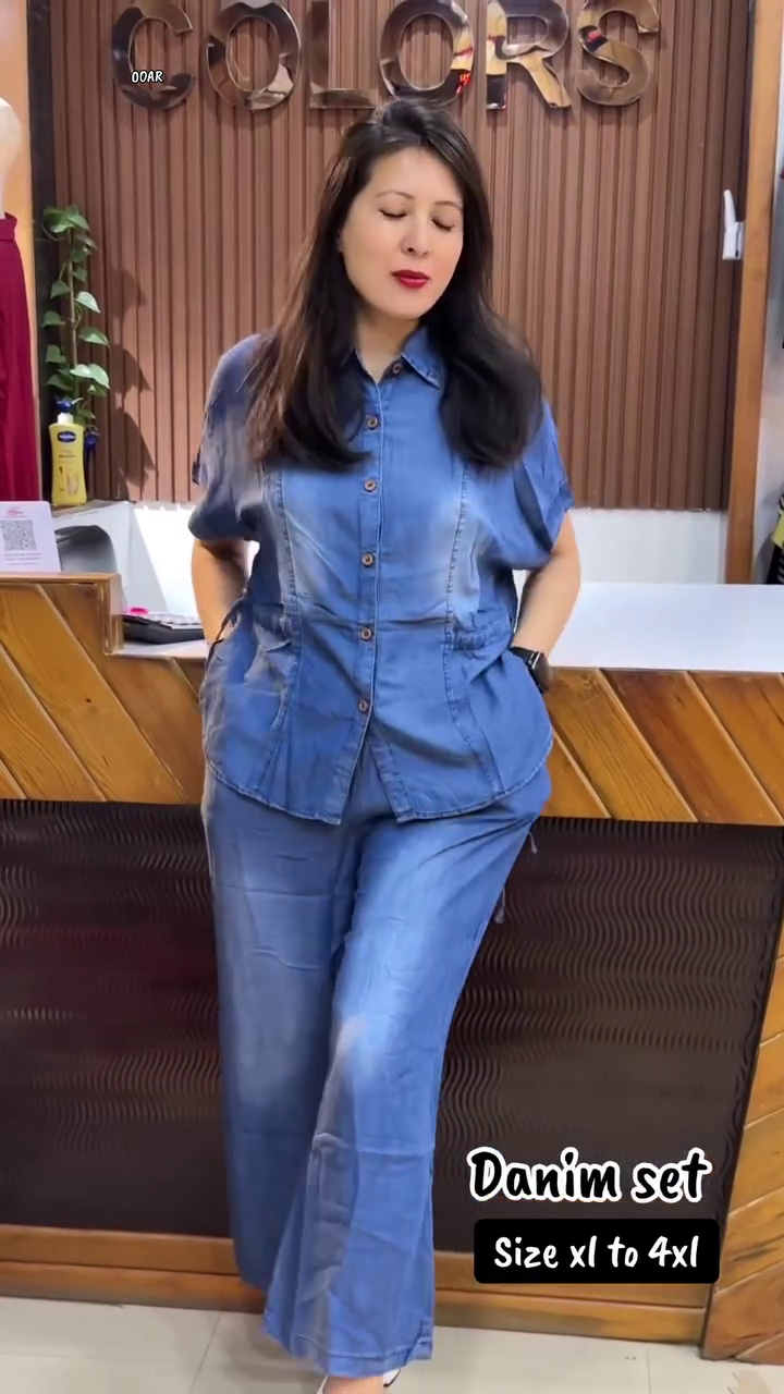 💙 Premium Denim Co-Ord Set – Elegant Comfort Meets Everyday Style 👖✨