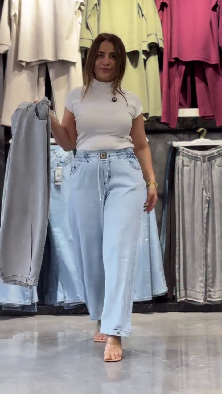 👖 Trendy Wide-Leg Denim Jeans – Relaxed Fit Everyday Fashion 💙✨