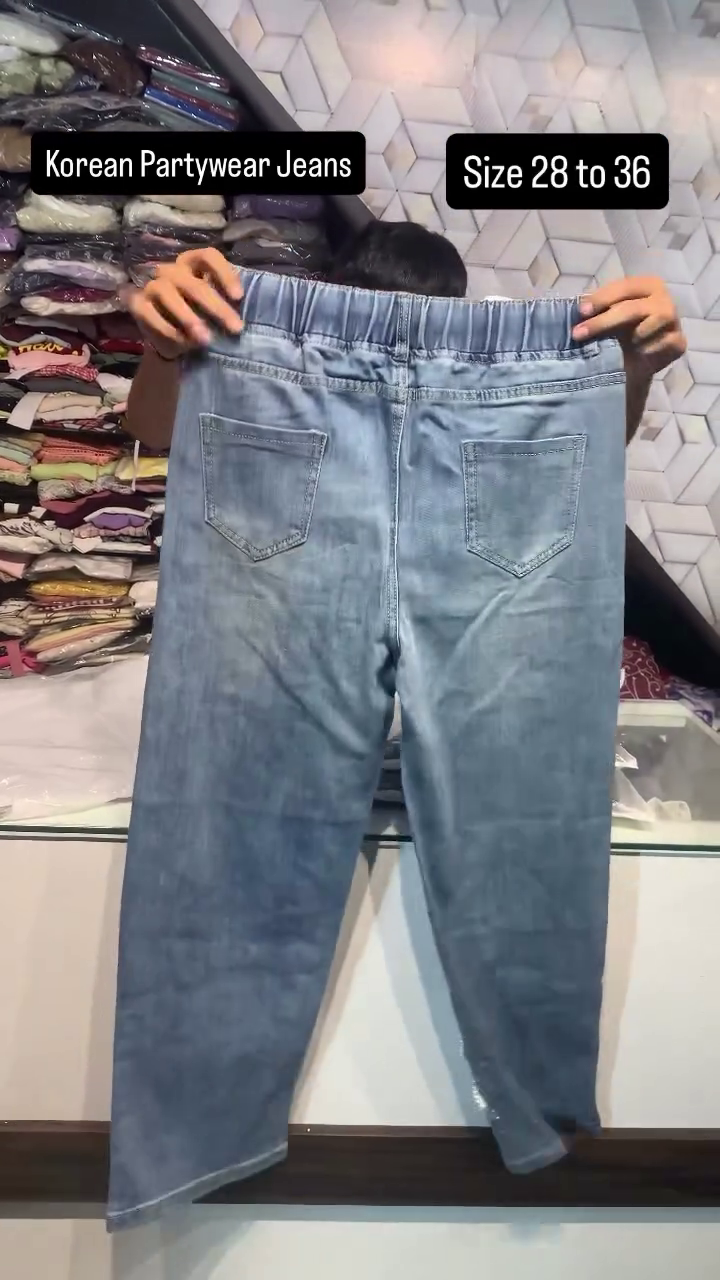 ✨ Korean Glam Bow Partywear Jeans 👖🎀