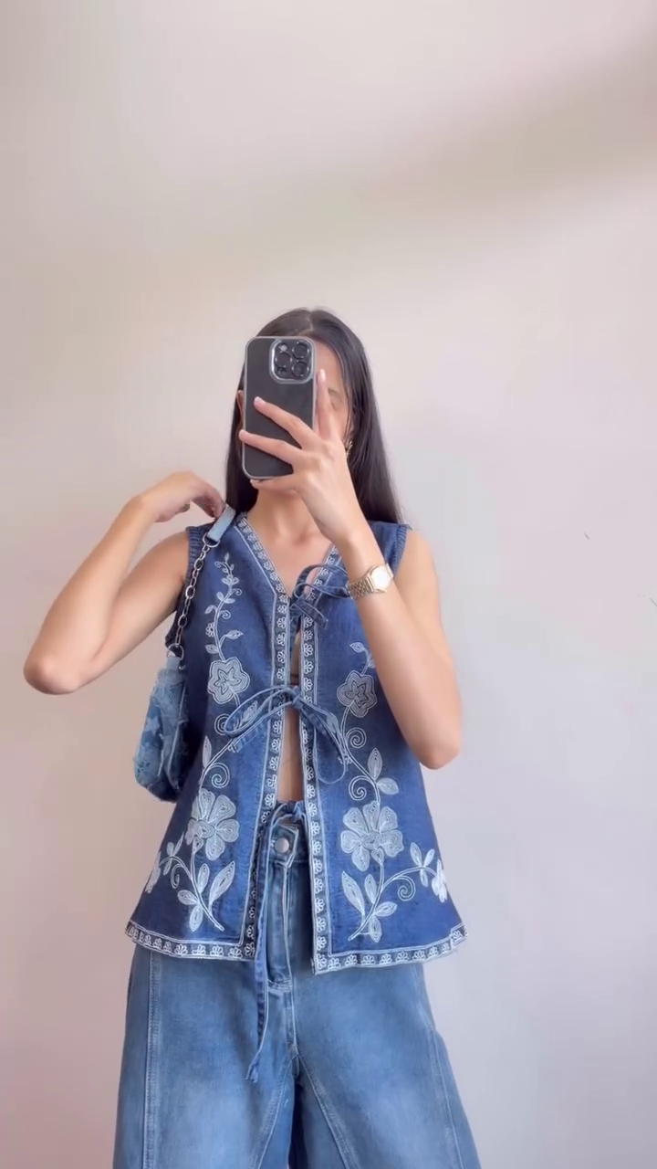 💙 Boho Chic Printed Wrap Top ✨🌿