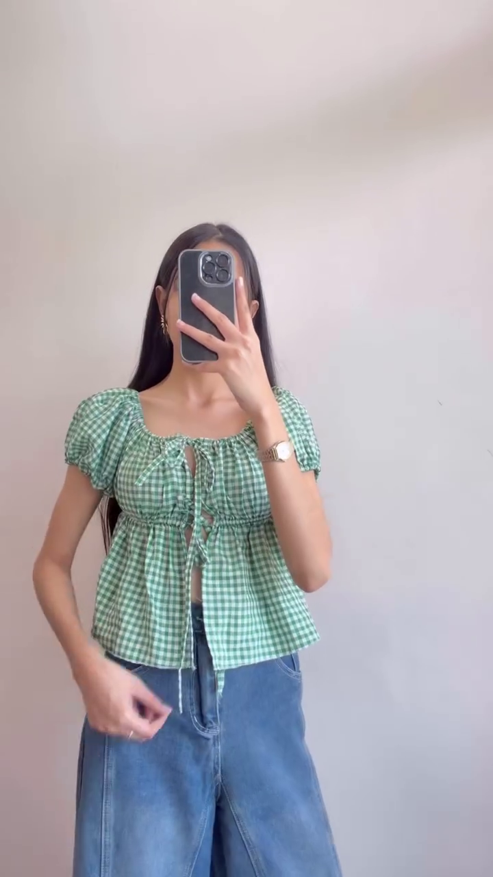 💙 Boho Chic Printed Wrap Top ✨🌿