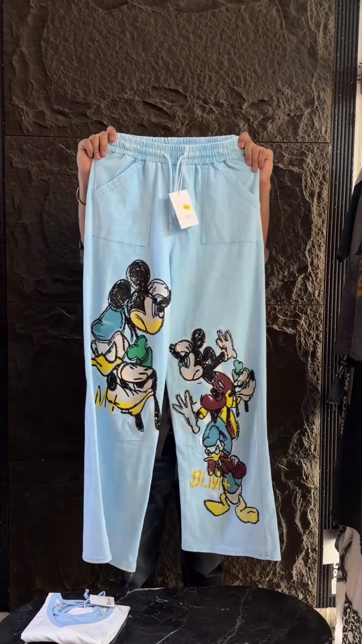 💙 Cartoon Aesthetic Lounge Co-Ord Set ✨🧸