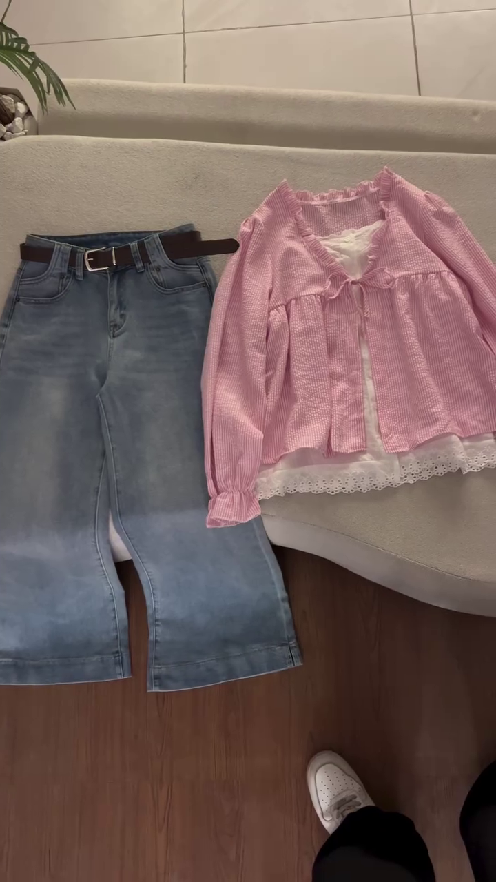 💖 Soft Girl Denim Combo Set ✨👖
