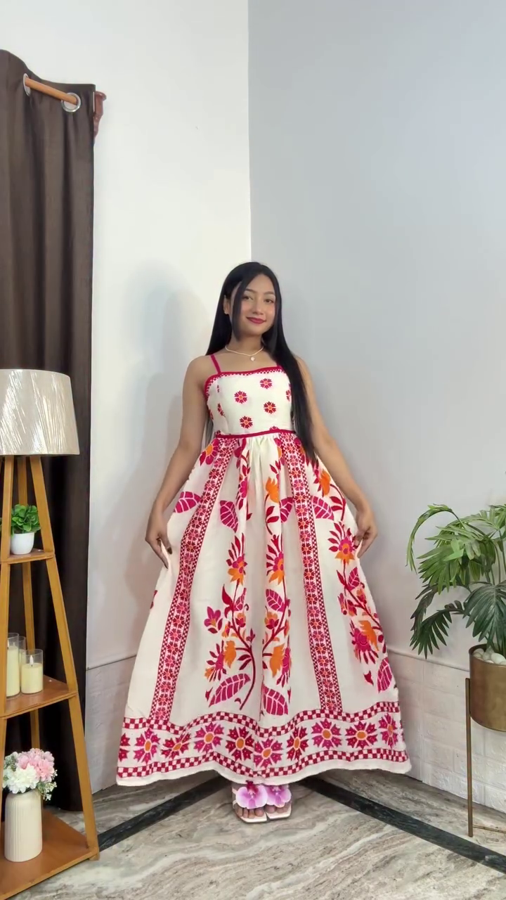 🌺 Blossom Grace Floral Maxi Dress – Elegant Summer Princess Dress | Premium Quality | XXS to XXL 👗✨