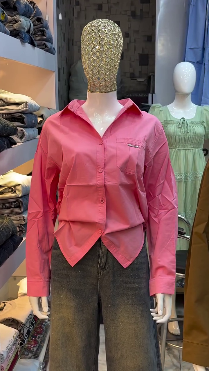 💜 Classic Lavender Cotton Shirt – Everyday Chic Casual Wear | Premium Minimal Style | XXS to XXL ✨👔