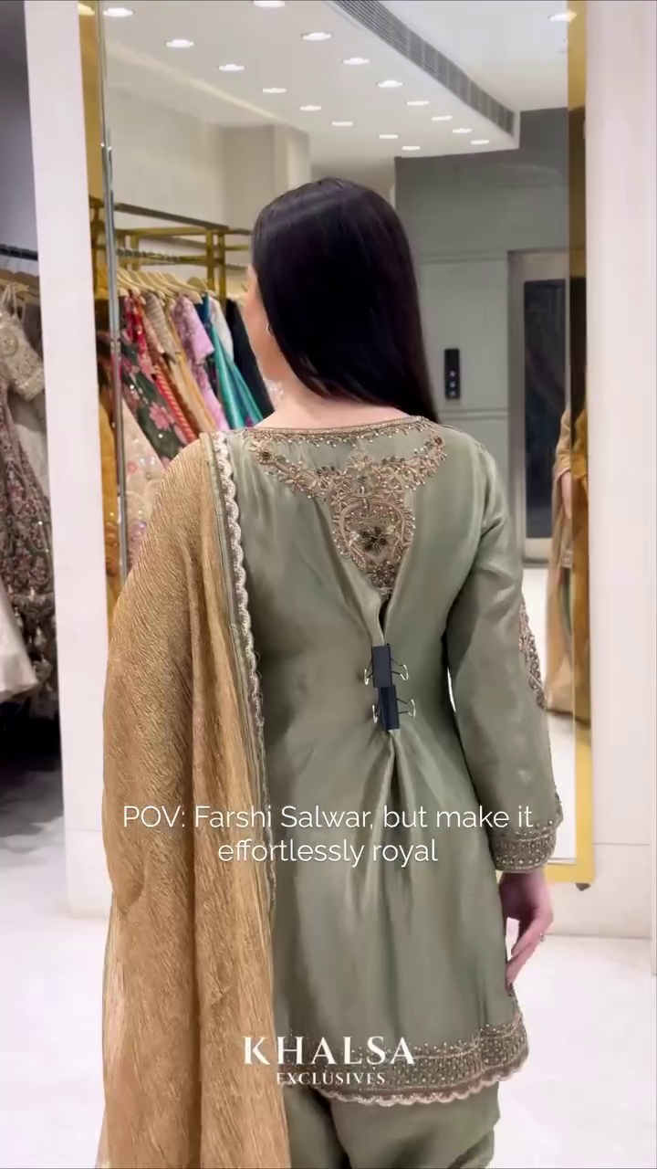 👑🌿 Royal Sage Green Embroidered Farshi Salwar Suit Set with Luxury Dupatta – Premium Traditional Festive Celebration Ethnic Wear Collection ✨💚