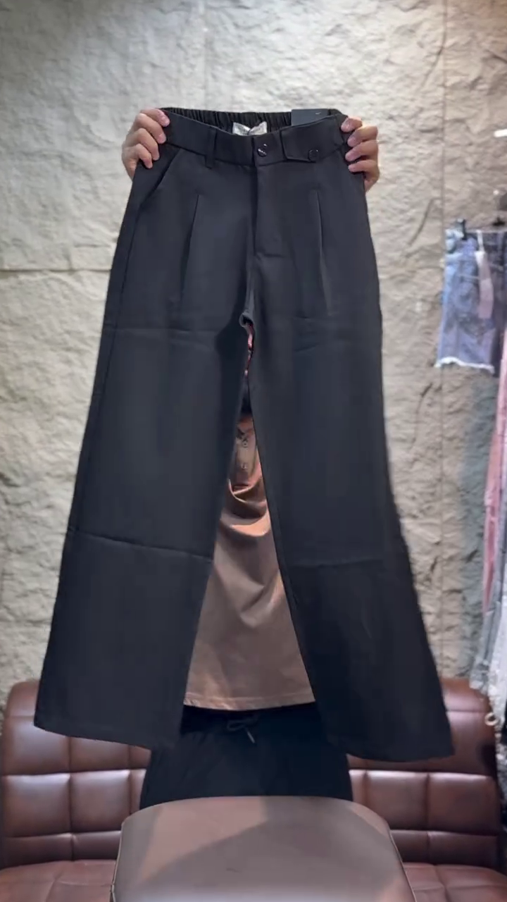✨ Luxe Chic Shirt & Wide-Leg Pants Co-Ord Set – Elegant Statement Fashion Collection 💛🖤