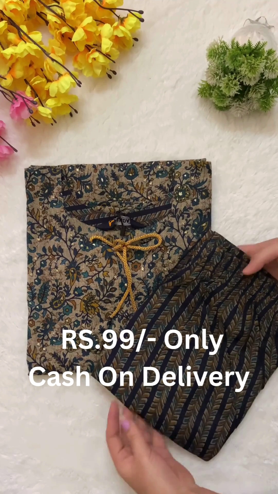 🌿✨ Elegant Heritage Floral Nightwear & Lounge Set for Women ✨🌿