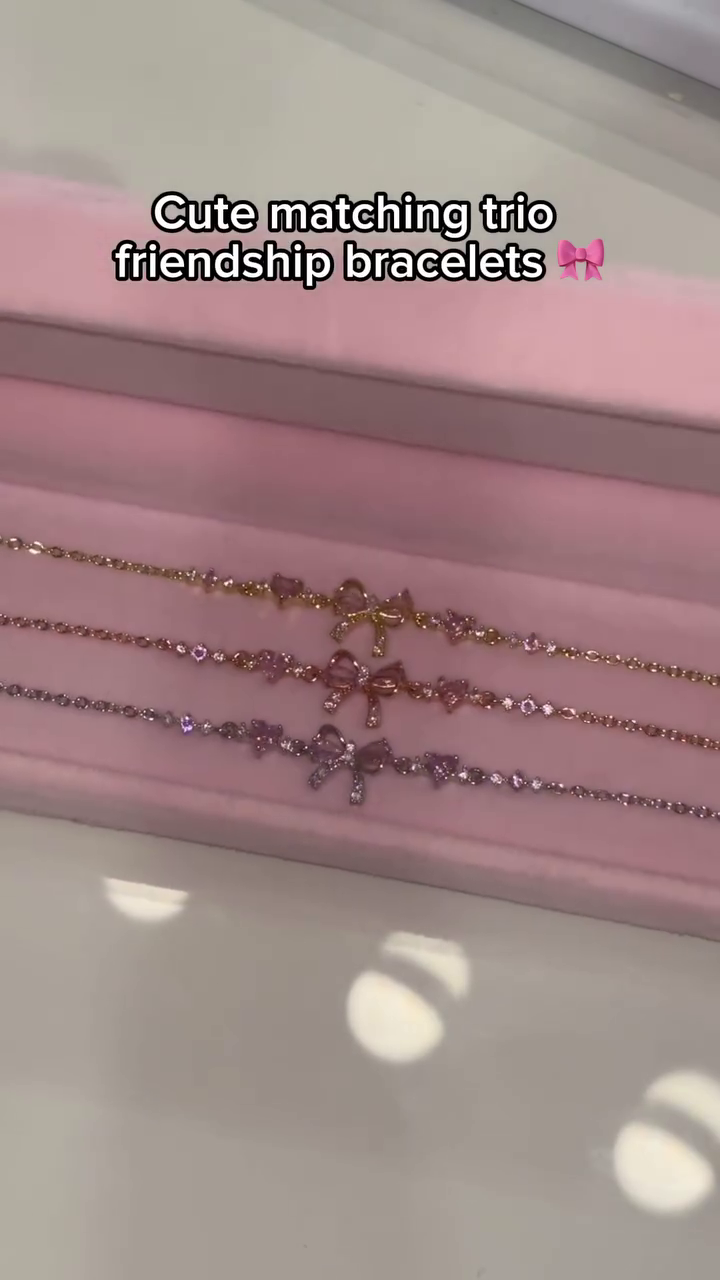 🎀✨  Elegant Bow Charm Friendship Bracelet Collection for Girls & Women ✨🎀