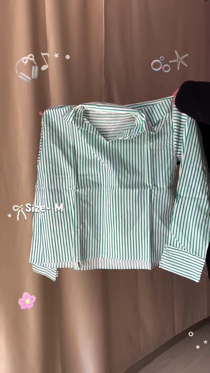 💚🌼 Premium Floral Print Full Sleeve Casual Button Down Shirt for Women 🌼💚