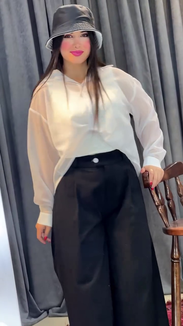 Elegant Modest Wide-Leg Co-Ord Shirt & Trouser Set for Women – Premium Everyday Chic Outfit ✨💙