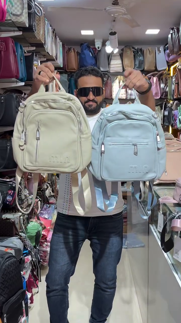 🎒 Premium Multi-Pocket Soft Touch Casual Backpack for Women & Girls | Lightweight Travel Daypack | Stylish Everyday College Office Fashion Backpack ✨🤍💙