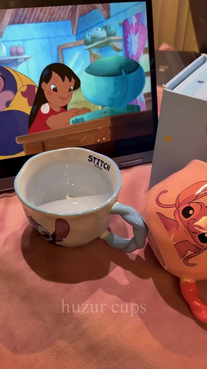 ☕💖  Adorable Cartoon Inspired Ceramic Coffee & Tea Mug Gift Set with Designer Handles 💖☕