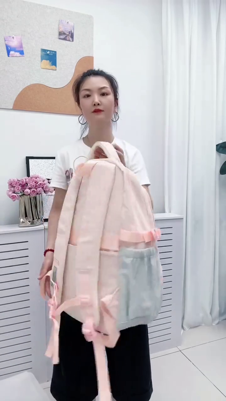 🎒🌸  Premium Cute Aesthetic Multi-Pocket Travel & College Backpack for Girls 🎒🌸