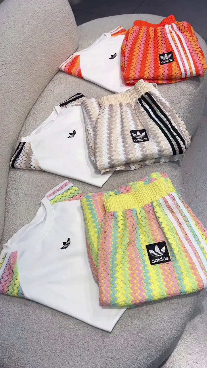 🌈 Premium Crochet Pattern T-Shirt & Shorts Co-Ord Set for Women | Stylish Summer Casual Lounge Wear Outfit