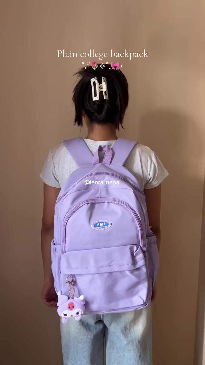 🎒 Premium Minimalist College Backpack for Students | Lightweight Travel School Office Everyday Backpack