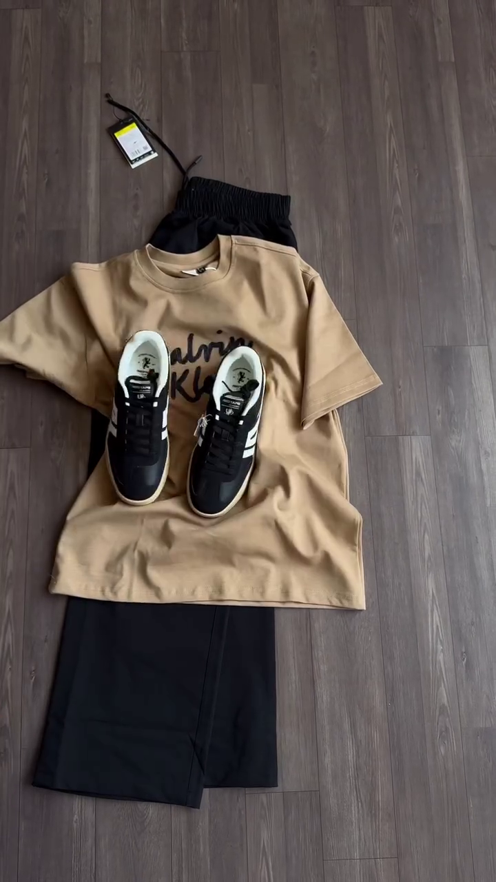 👕 Premium Minimalist Oversized Cotton T-Shirt & Relaxed Fit Cargo Pants Co-Ord Set for Men | Casual Streetwear Outfit