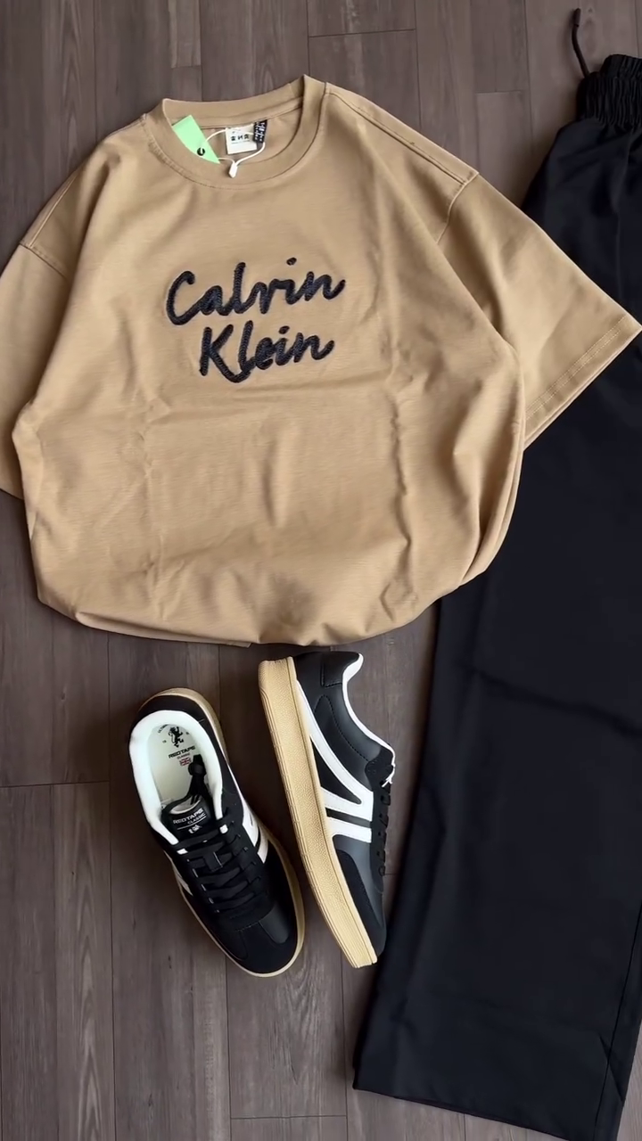 👕 Premium Minimalist Oversized Cotton T-Shirt & Relaxed Fit Cargo Pants Co-Ord Set for Men | Casual Streetwear Outfit