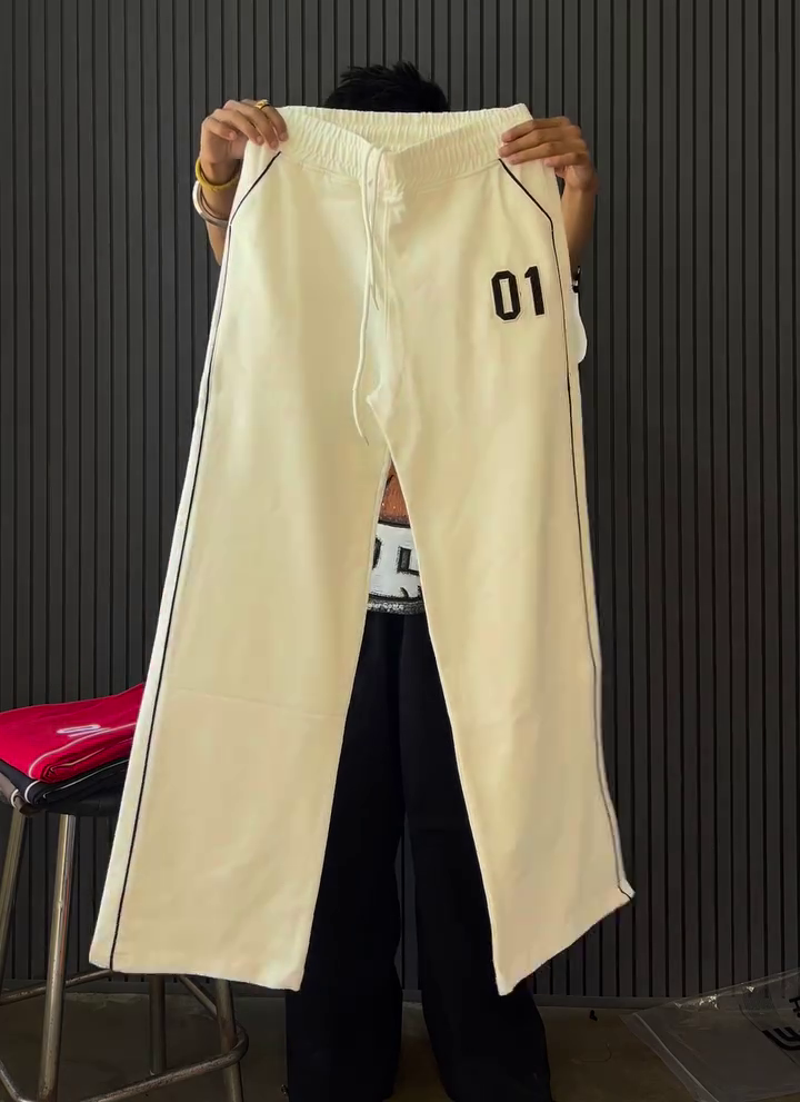 👖 Premium Relaxed Fit Wide-Leg Casual Track Pants | Soft Everyday Comfort Lounge & Streetwear Bottom
