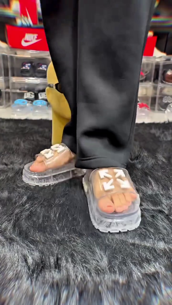 👡✨ Premium Transparent Cushion Comfort Slip-On Sandals for Women – Stylish Everyday Fashion Platform Slides 💎🖤