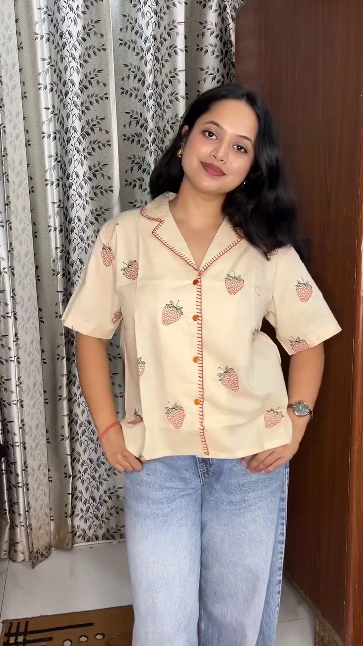 💖 Premium Women's Fuchsia Bow Print Full Sleeve Button-Down Casual Shirt | Elegant Korean Style Office, College & Everyday Fashion Top