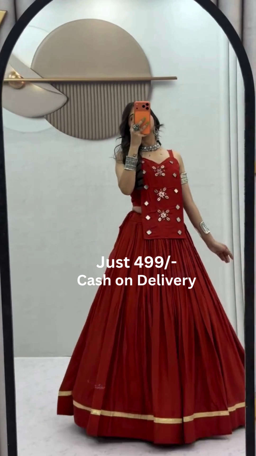 ❤️ Luxury Designer Mirror Work Lehenga Choli Set for Women – Festive, Wedding & Party Wear Ethnic Outfit