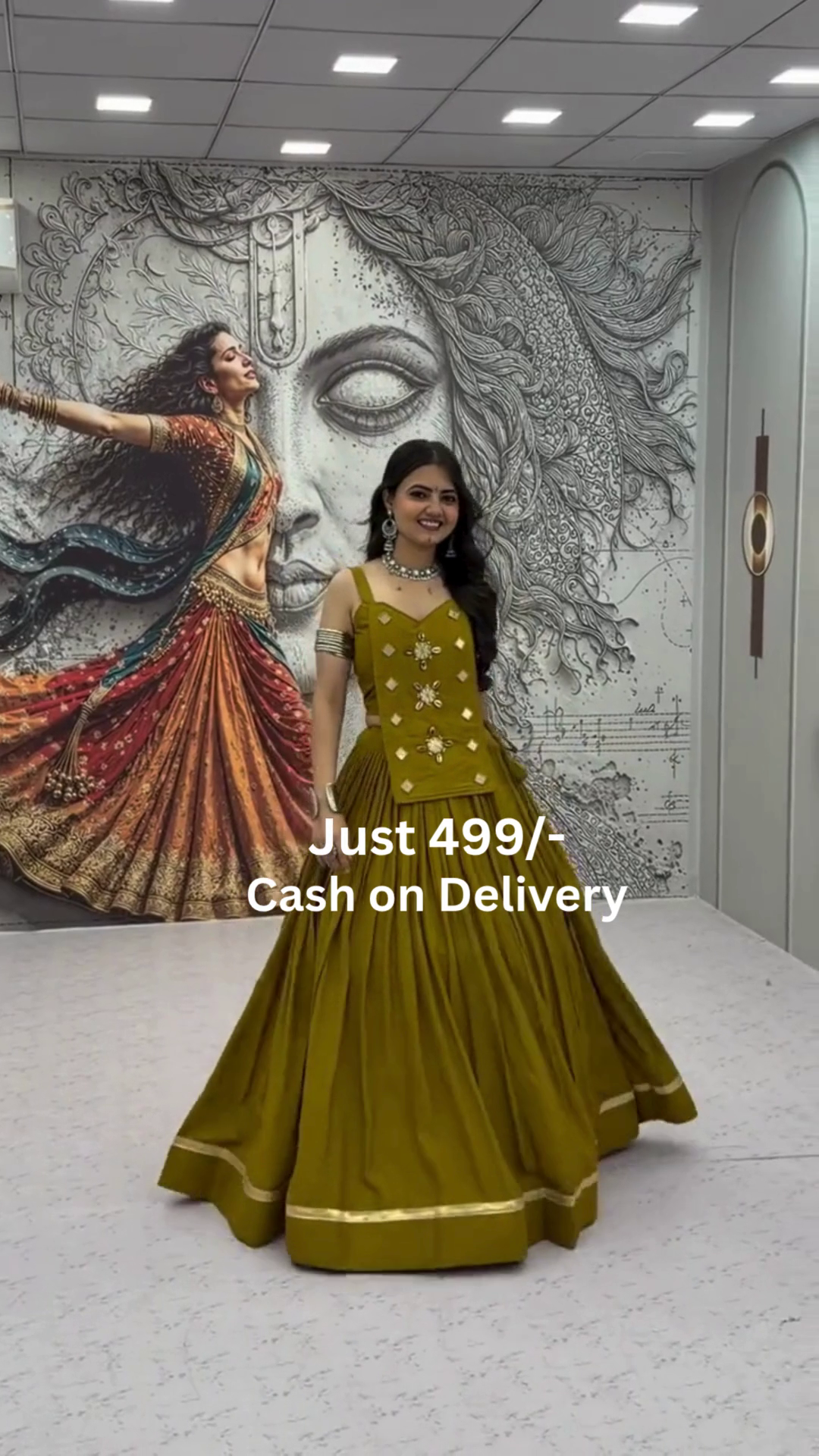 ❤️ Luxury Designer Mirror Work Lehenga Choli Set for Women – Festive, Wedding & Party Wear Ethnic Outfit
