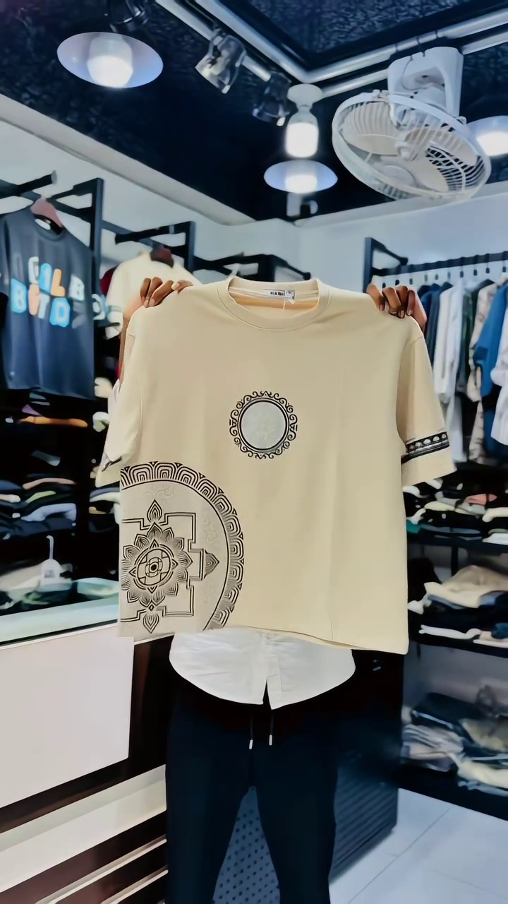 : White Casual T-Shirt With Bold Colorful Abstract Typography Graphics 🤍🎨✨